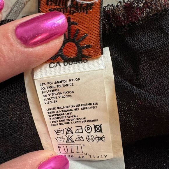 Jean Paul Gaultier Black Lace and Print Dress - Picture 6 of 6